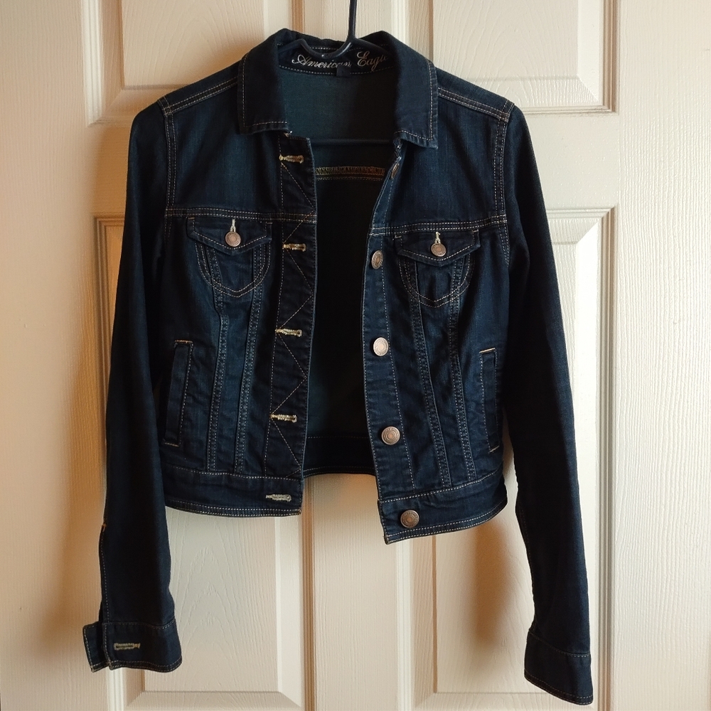 American eagle dark denim jacket